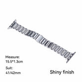 Women's Stainless Steel Diamond-Studded Bracelet Watch Strap